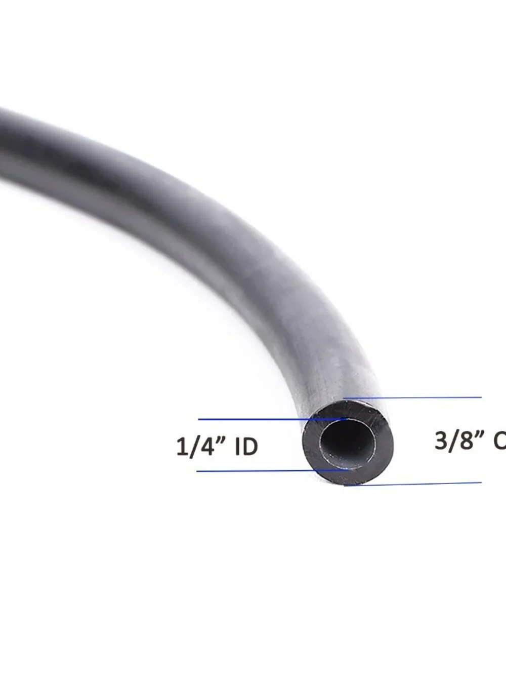 Latex Rubber Tubing, 3/8in OD 1/4in ID Slingshot Rubber Bands Black Surgical Tub